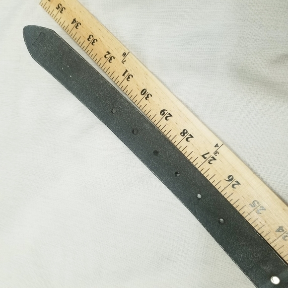 Noosa western studded belt black heart concho leather size 28 NO BUCKLE‎ - Picture 2 of 13